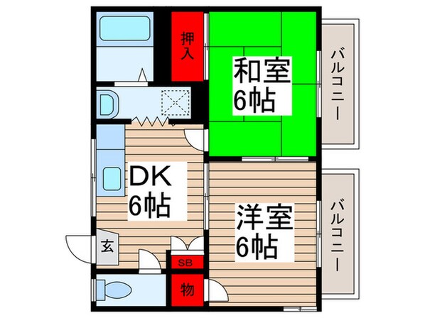 サンガーデン西馬橋の物件間取画像